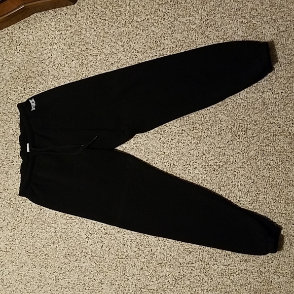 PINK Victoria's Secret Pants - Victoria's secret pink-black joggers sz med